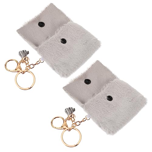 LIFKOME 2stücke Schlüsselanhänger Mini Münzbeutel Für Autoschlüssel Mit Metallschnalle Taschendekoration Zum Aufbewahren Von Kleinigkeiten Wie Kabeln Und Münzen von LIFKOME