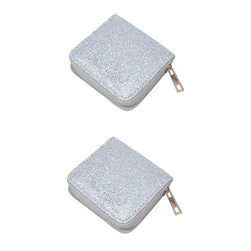LIFKOME 2St Münzgeldbörse small Bag for Women damengeldbörse damenportemonnaie damenbörse Schlüsselbörse Muschelsammelbeutel glitzernde Münztüte Geldbörsen Brieftasche Damen Geldbeutel von LIFKOME