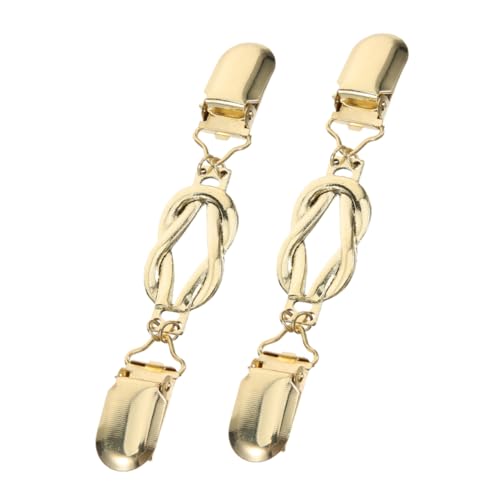 LIFKOME 2St Pullover-Clip mit Schalknopf Kragenclip Damen Klassischer Pullover Clip Strickjacken Clips Broche für Damen Kragenhalter für Strickjacken Retro-Cardigan-Clips Legierung Golden von LIFKOME