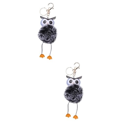 LIFKOME 2stücke Eulen Schlüsselanhänger Flauschiger Mit Kreativem Design Als Für Damen Dekoration Von Taschen Rucksäcken Schlüsseln Langlebig Und Bequem Im Gebrauch Zweifarbiger von LIFKOME