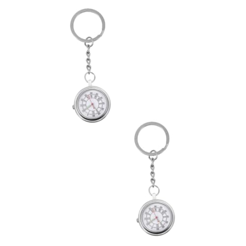 LIFKOME 2stücke Quartz-taschenuhr Schlüsselanhänger Für Analoge Quarzuhr Mit Karabiner Zubehör Für Ärzte Sanitäter Und Studenten Stilvoll Und Funktional von LIFKOME