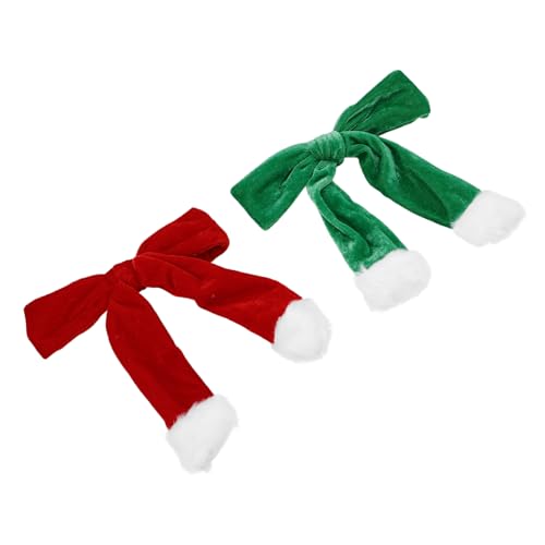 LIFKOME 2stücke Eleganter Haarklammer Für Weihnachts-haarclip Mit Fuzzy- Für Hochsteckfrisuren Und Festliche Anlässe von LIFKOME