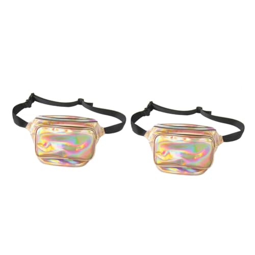 LIFKOME 2St Gürteltasche mit Hologramm Hüfttasche für Damen glänzende Gürteltasche Kinder Bauchtaschen Umhängetasche zum Umhängen für Frauen Brusttasche mit Hologramm Straße Fräulein von LIFKOME