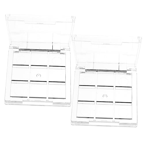 LIFKOME 2Stücke Leere DIY Lidschatten Hüllen Nachfüllbare Kosmetik Behälter für Lidschatten und Mehr für Reisen und Aufbewahrung von LIFKOME