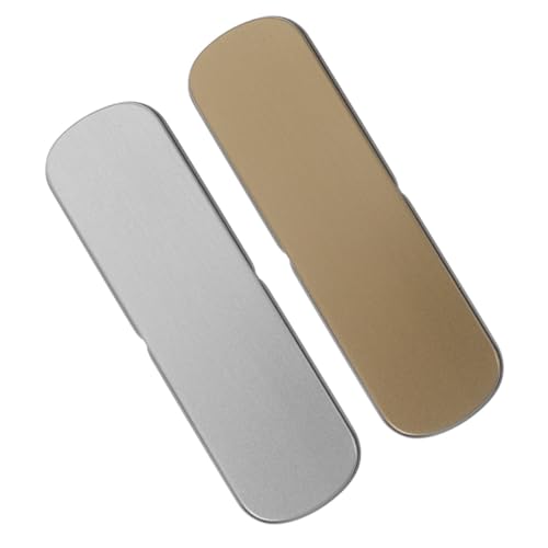 LIFKOME 2stücke Metall-stiftebox Edles Aufbewahrungsetui Für Stifte Und Kosmetikpinsel Robuster Langlebiger Bleistift-Organizer in Gold Und Silber Praktisch Für Schule Und Büro von LIFKOME