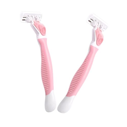 LIFKOME 2 Stück Tragbare Haarrasierer für Männer und Rasierer zur Haarentfernung für Achseln Beine und Bikinizone Hautschonend Effizient und Einfach zu Handhaben von LIFKOME