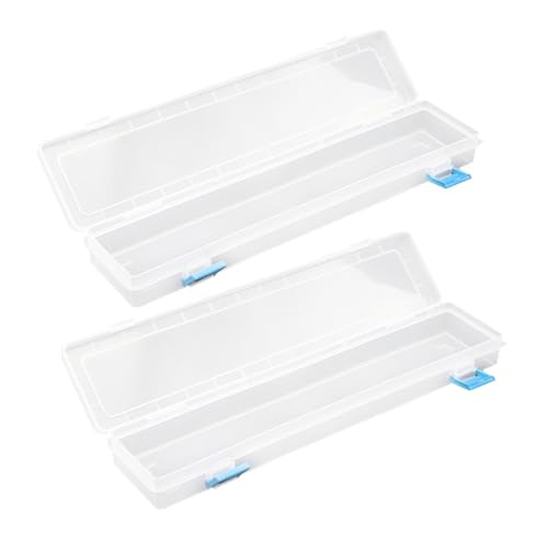 LIFKOME 2Stücke Kunststoff Stiftebox Tragbare Schreibwarenetui für Studenten Transparentes Bleistift Behälter Pinselbox für Ölgemälde Organizer für Stifte und Marker LIFKOME 2Stücke Kunststoff Stiftebox Tragbare Schreibwarenetui für Studenten Transparentes Bleistift Behälter Pinselbox für Ölgemälde Organizer für Stifte und Marker von LIFKOME