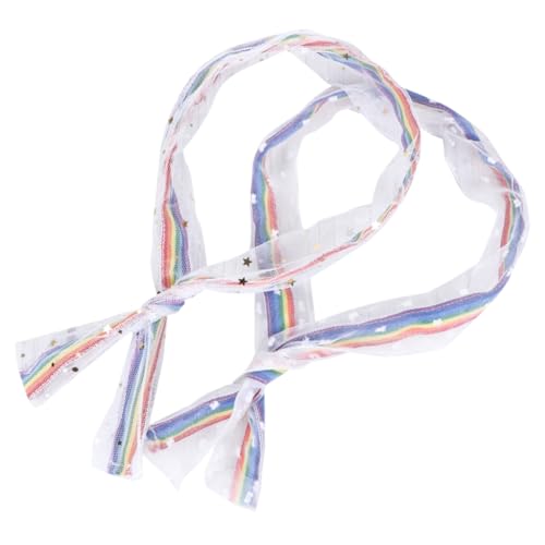 LIFKOME 2er Satz Regenbogenfarbenes Haarband Mehrzweck-kopftuch Aus Strapazierfähigem Material Passend Für Hals Haare Hut Handtasche von LIFKOME