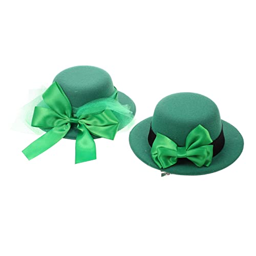 LIFKOME 2er-pack St. Patricks Schleife Haarnadel Hut Mesh Clip Kopfbedeckung Für Party Performance Festival von LIFKOME
