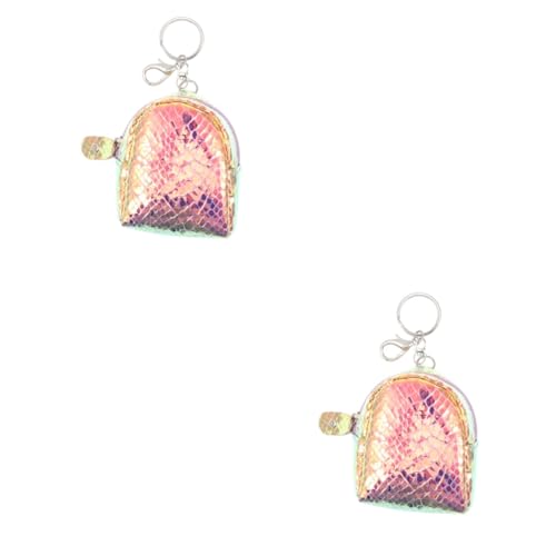 LIFKOME 2stücke Pu-Leder Mini-münzbörse Mit Reißverschluss Praktischer Aufbewahrungsbeutel Für Kopfhörer Münzen Und Kleingeld Für Mädchen Und Frauen Stil von LIFKOME