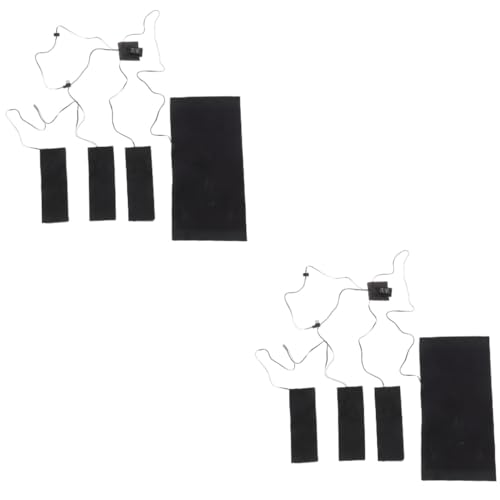 LIFKOME 2st Heizfolie Für Kleidung Schnelles Heizkissen Kleidung Heizkissen Elektrisches Tuch Winterheizkissen Wiederaufladbare Heizung Elektrische Heizdecke Batterieheizung Verbundfaser von LIFKOME