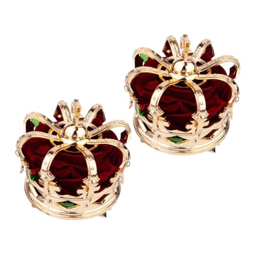 LIFKOME 2stücke Königliche Mittelalterliche Krone Mädchen Haarspange Krone Mädchen Haarnadel Kopfschmuck Für Party Festival von LIFKOME