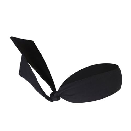 LIFKOME 2stücke Elastische Sport-stirnbänder Schweißabsorbierende Haarbänder Für Yoga Laufen Tennis Und Basketball Schwarz von LIFKOME