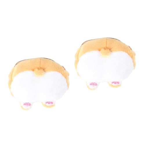 LIFKOME 2stücke Corgi Plüsch Geldbörse Niedliche Tierische Umhängetasche Mit Hundehintern-Design Leichtgewichtig Und Langlebig Für Münzen Schlüssel Und Kleine Kosmetikartikel von LIFKOME