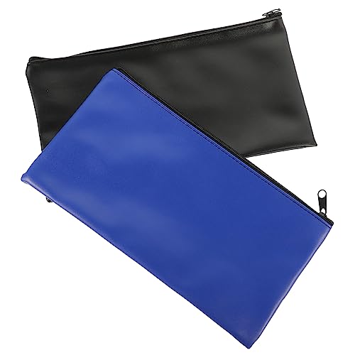 LIFKOME 2stücke Praktische Geldbeutel Mit Reißverschluss Multifunktionale Aufbewahrungstaschen Für Bargeld Münzen Und Kosmetik Für Und Alltag Schwarz von LIFKOME