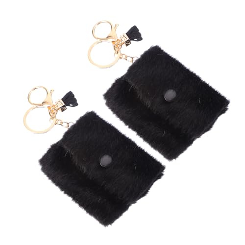 LIFKOME 2stücke Schlüsselanhänger Für Münztaschen Schlüsselanhänger Für Münzgeldbörsen Und Stilvoll Mini-Taschen-Design Eignet Sich Zur Aufbewahrung Von Kleinigkeiten Wie Münzen von LIFKOME