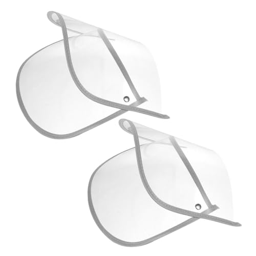 LIFKOME 2stücke Regenmantel Hut Visier Klar Für Regenhut Gesichtsschutz Schild Poncho Outdoor Reisen von LIFKOME