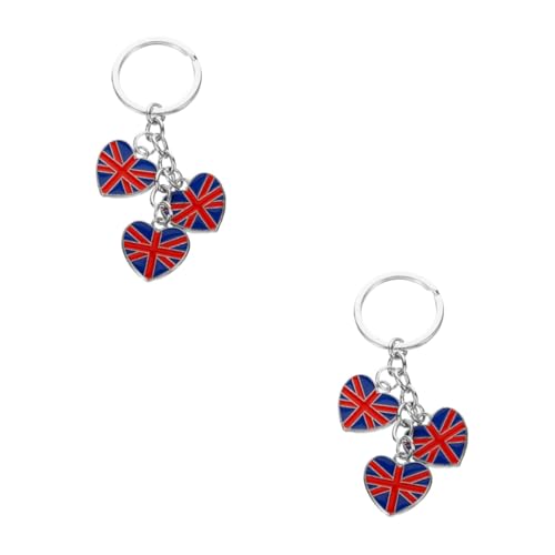 LIFKOME 2 Stücke Britische Flagge Keychain Vereinigten Charme Handheld Flagge Britischen Ornament Hängen von LIFKOME
