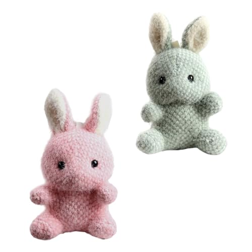 LIFKOME 2st Schlüsselanhänger Hängendes Cartoon-Puppen- Taschendekore Kaninchenform Zum Aufhängen Schultaschendekoration Cartoon-puppendekore Schlüsselringe Plüsch von LIFKOME