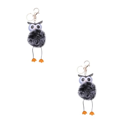 LIFKOME 2stücke Eulen Schlüsselanhänger Zwei-Farben Design Flauschiger Für Taschen Und Schlüssel Als Für Geburtstage Und Besondere Anlässe Robustes Material Kreatives Und von LIFKOME