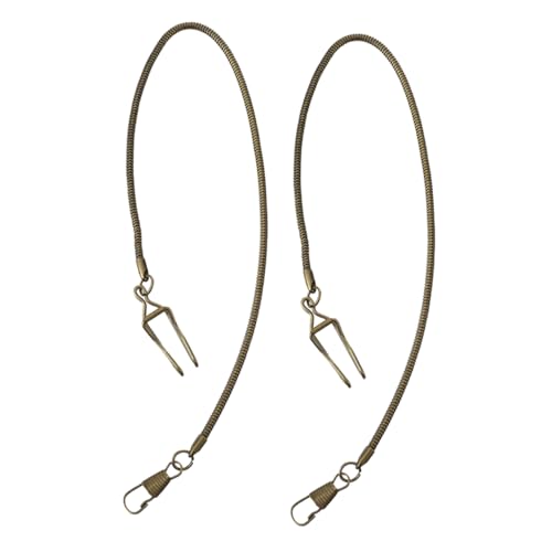LIFKOME 2stücke Taschenuhrkette Aus Metall Für Herren Taschenuhr-aufhänger Ersatz-Kette Passend Für Taschenuhren Einfach Anzubringen Und Abzunehmen von LIFKOME