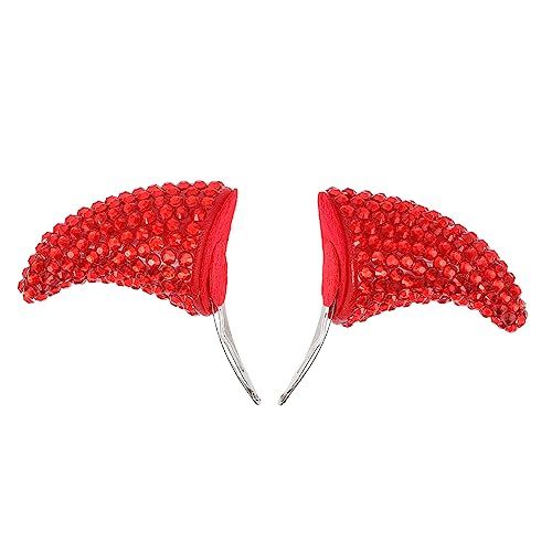 LIFKOME 2stücke Halloween Teufel Haarschmuck Rote Horn Haarclips Für Kostüm Und Party Zubehör Für Karneval Fasching Und Halloween-dekoration von LIFKOME