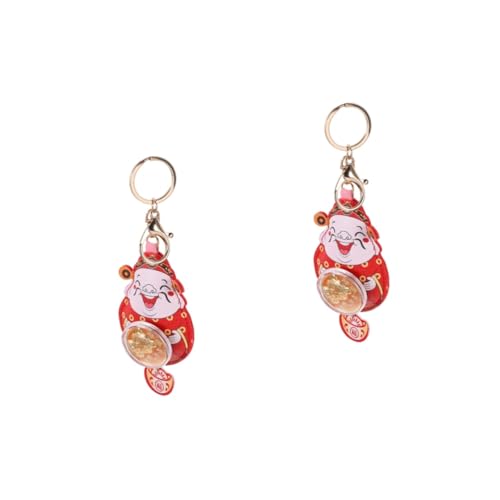 LIFKOME 2st des Reichtums Schlüsselanhänger Katzen-schlüsselanhänger Car-Bling-Accessoires Für Frauen des Glücks Schlüsselanhänger Autodeko Für Männer Charme-schlüsselanhänger Metall von LIFKOME