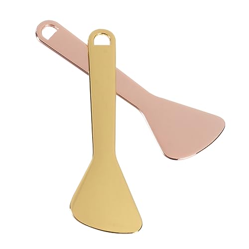 LIFKOME 2stücke Augenmassage-sticks Aus Edelstahl Makeup-löffel Und Augencreme-spatel Gold Und Roségold Für Gesichts Und Augenpflege Langlebig Und Tragbar von LIFKOME