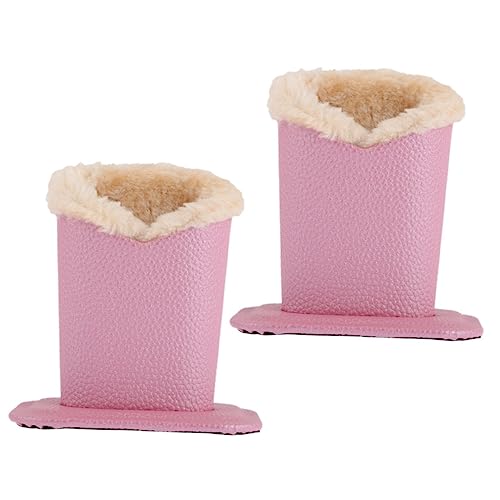 LIFKOME 2stücke Brillenhalter Aus Kunstleder Und Plüsch Für Schreibtisch Sonnenbrillen Und Alltagsbrillen Langlebig Und Robust Für Büro Und Zuhause von LIFKOME