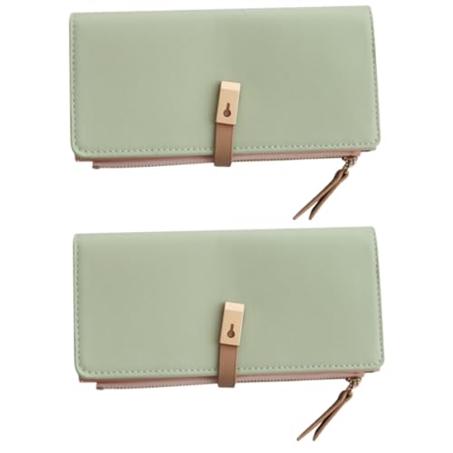 LIFKOME 2stücke Damen Pu Leder Langer Geldbeutel Clutch Mit Großer Kapazität Reißverschluss Karten Und Münzhalter Für Alltag Und Besondere Anlässe von LIFKOME
