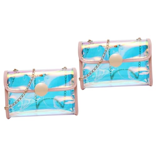 LIFKOME 2stücke Klarer Umhängetasche Für Damen Transparente PVC Crossbody Bag Mit Stilvollem Design Für Partys Einkäufe Und Alltag Perfektes Für Freundinnen Oder Mütter von LIFKOME