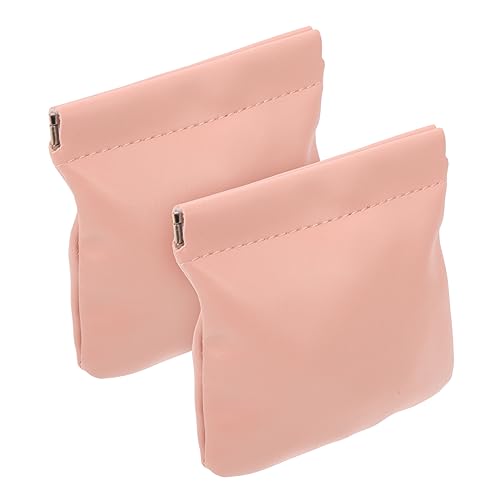 LIFKOME 2stücke Lippenstiftetui Aus Pu-Leder Tragbare Kosmetiktasche Kleine Beuteltasche Für Handtasche Reise-Make-up-Organizer Für Damen Minitasche Zum Wandern Und Camping von LIFKOME