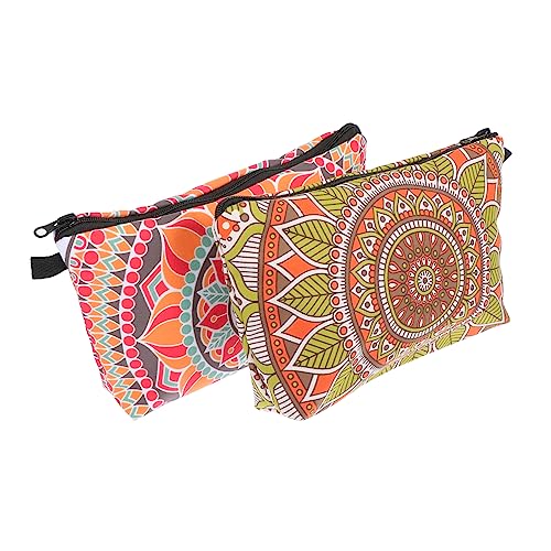 LIFKOME 2stücke Multifunktionale Kosmetiktasche Leichte Tragbare Make-up Aufbewahrung Für Damen Für Reisen Mit Elegantem Druckdesign Und Robustem Material von LIFKOME