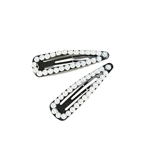 LIFKOME 2stücke Perlen Haarspangen Mit Druckknopf Für Mädchen Perlen Haarspangen Und Druckknopf Für Verschiedene Frisuren von LIFKOME