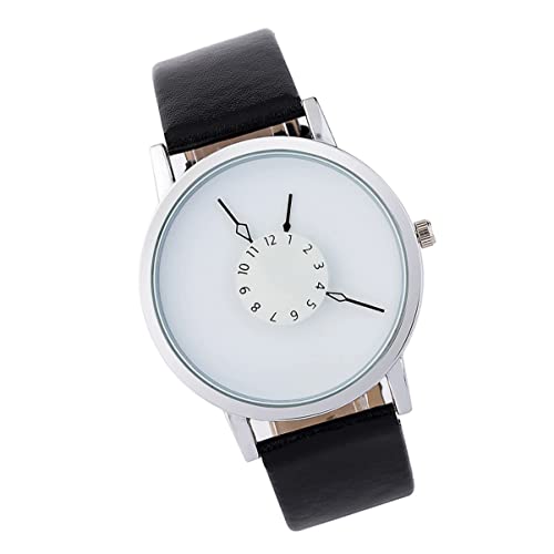 LIFKOME 2stücke Studenten wasserdichte Quarzuhr Mit Pu-lederarmband Einfache Und Lässige Armbanduhr Für Damen Und Herren Für Freizeit Und Besondere Anlässe von LIFKOME