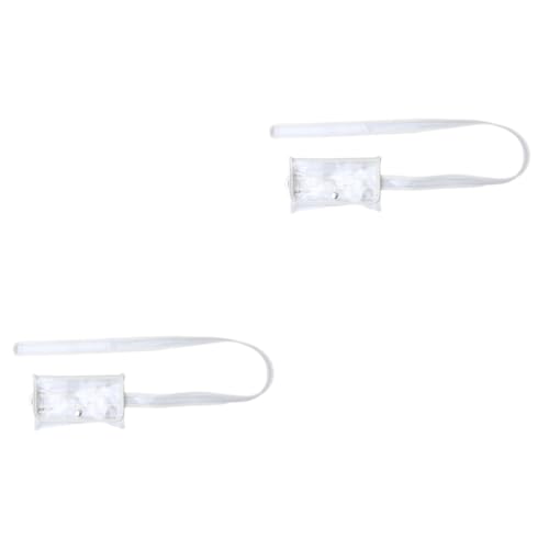 LIFKOME 2stücke Transparente Tasche Aus PVC Mit Verstellbarem Gürtel Für Damen Handy Und Geldbeutel Weiß Für Alltag Partys Und Shopping von LIFKOME