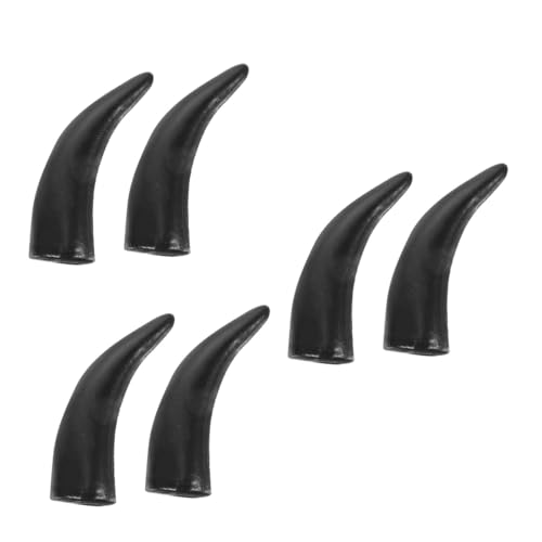 LIFKOME 3paare Imitation Bull Horns Halloween Haarreif Schwarze Ochsenhörner Kostümzubehör Für Karneval Cosplay Themenpartys Und Fotoshootings Robustes Und Bequemes Material von LIFKOME