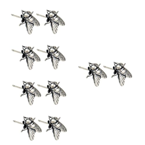 LIFKOME 3 Paar Fliegenohrringe Einzigartige Ohrringe Ohrstecker Für Damen Ästhetische Ohrringe Ohrstecker Für Damen Modische Ohrringe Für Damen Ohrstecker Silber Damenschmuck von LIFKOME