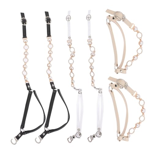 LIFKOME 3 Paare Anti rutsch Schuhriemen für Damen High Heels Abnehmbare Knöchelriemen mit Verstellbarer Anti drop Schuhbänder Passend Stabilisierend und Rutschfest Zufällige Farbe von LIFKOME