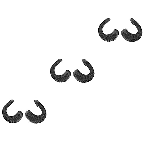 LIFKOME 3 Paar Halloween-partyhüte Halloween-haarschmuck Lustige Dekorative Stirnbänder Für Frauen Männer Jungen Und Mädchen Schwarz von LIFKOME