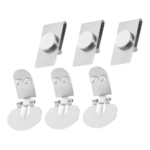 LIFKOME 3 Paare Unsichtbare Magnetische Krawattenklammern Falten Krawattenhalter für Herren Schonend zum Einfach zu Befestigen für Business und von LIFKOME