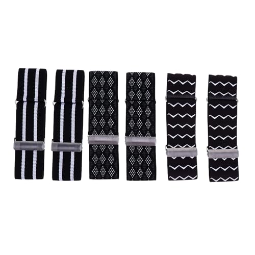 LIFKOME 3 Paare Verstellbare Elastische Ärmelhalter mit Metallverschluss für Herren und Damen Hemd Ärmelfixierung Langärmlige Hemden Jacken Pullover von LIFKOME