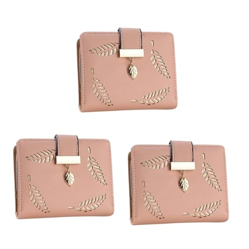 LIFKOME 3 Stück Hohlbeutel Blattmuster Geldbörse Für Wechselgeldhalter Geldbörsentasche von LIFKOME