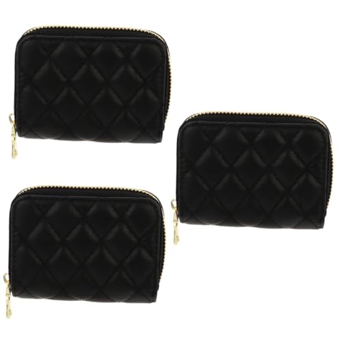 LIFKOME 3stücke Rhomboid Purse Aus Pu-Leder Multifunktionale Kartenetui Für Damen Und Herren Robuste Geldbörse Mit Reißverschluss Für Alltag Und Besondere Anlässe Stilvolles von LIFKOME