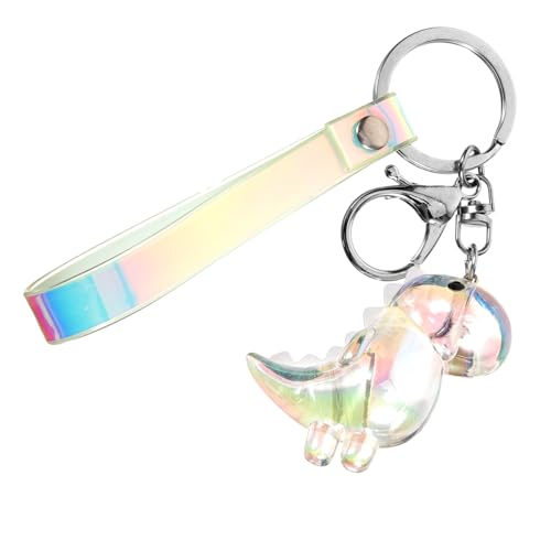 LIFKOME 3stücke Dinosaurier Schlüsselanhänger Acryl Ornament Niedliches Dino Pendant Für Taschen Rucksäcke Mehr Leichtes Kawaii Design Für Erwachsene Geschenkidee Zum Geburtstag von LIFKOME