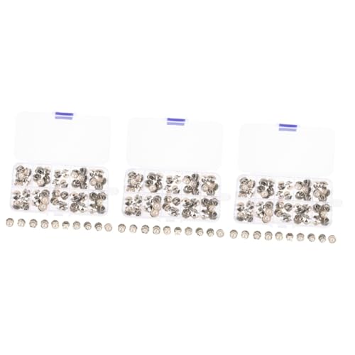 LIFKOME 3 Sätze Hosenbundstraffer Druckknöpfe Nietenverschluss Jeansknopf Stift Broschenknöpfe Sicherheitsnadeln Lichtschalterabdeckung Jeans Schnappt Kein Knopf Legierung 50 Stück * 3 von LIFKOME