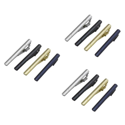 LIFKOME 3 Sätze Krawattennadel Gestell Stift Clips Krawattenklammern Clip-krawatte Kragen Goldene Krawattenklammer Binden Zubehör Krawattenkette Bogen Kleine Kabelbinder Kupfer 4 Stück * 3 von LIFKOME