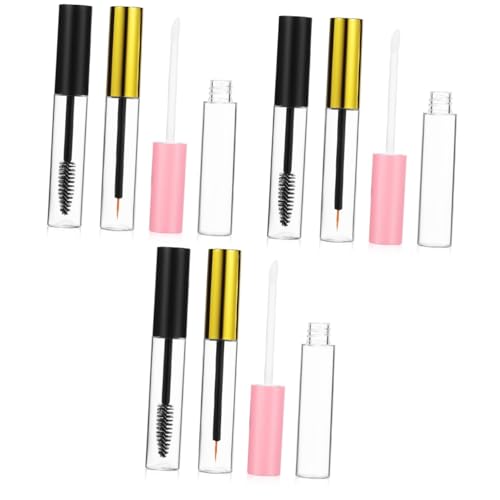 LIFKOME 3 Sätze Leere Make-up-behälter Tube Mit Wimpernwachstumsöl Wimpern Flasche EIN Lipgloss-behälter Wimpernbürstenrohr Eyeliner-tuben Leere Wimpernröhre Spenderröhrchen Das Haustier von LIFKOME