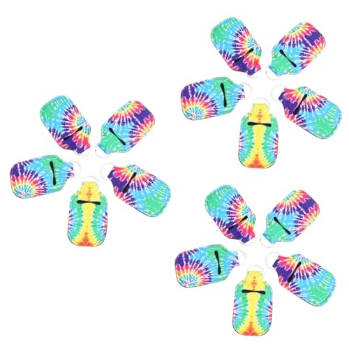 LIFKOME 3sätze Neopren Flaschenhalter Teilig Mit Schlüsselanhänger Bunte Halterung Für Lippenbalsam Und Flüssigkeiten Für Reisen Und Unterwegs Tragbare Toilettenartikel von LIFKOME