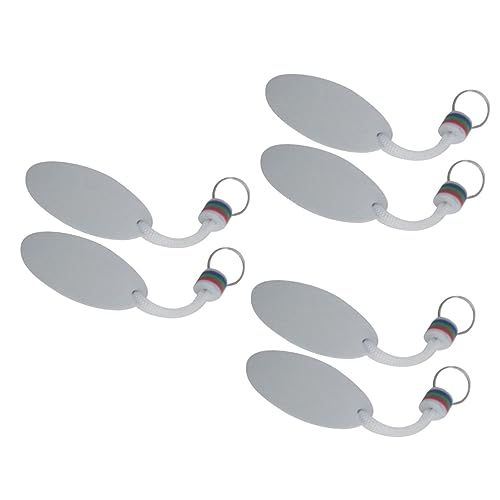 LIFKOME 6stücke Schwimmender Schlüsselanhänger Eva Wasserfester Schlüsselring Für Bootsfahrten Kajak Kanu Und Wassersport Für Strand Und Outdoor-aktivitäten Weiß von LIFKOME